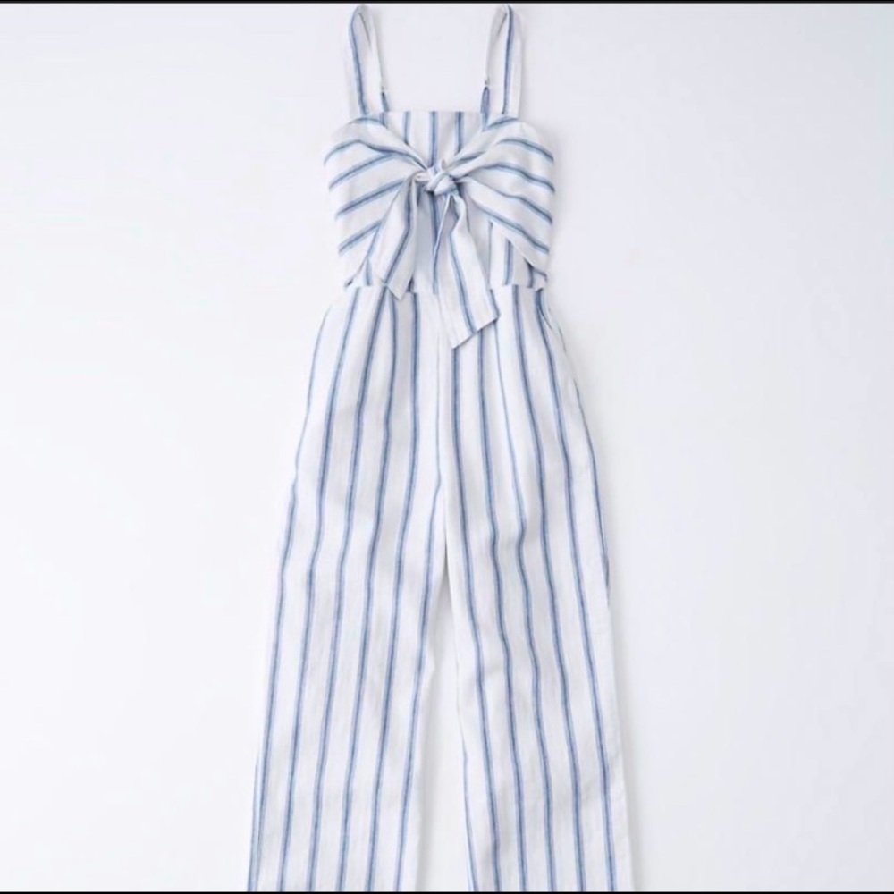 Abercrombie Striped Jumpsuit!